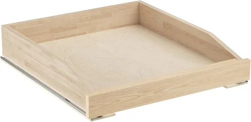 Vista 18 de ROOMTEC Organizador de gabinete extraíble con cierre suave, 13-1/2 pulgadas de ancho x 21 pulgadas de profundidad, cajón extraíble para armarios