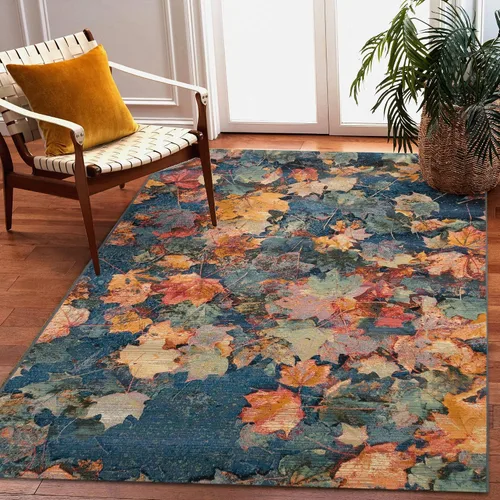 Vista 78 de Liora Manne Marina - Alfombra de área duradera de mezcla sintética tejida a máquina para interiores/exteriores - Gráfico contemporáneo océano global