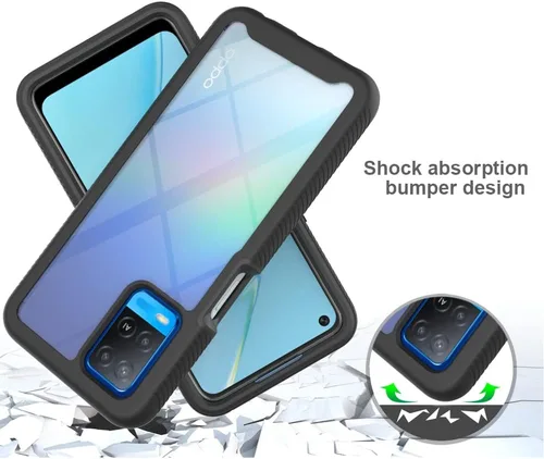 Vista 5 de Funda para Oppo A54 4G, anticaídas y absorción de golpes para Oppo A54 4G CPH2239, color negro