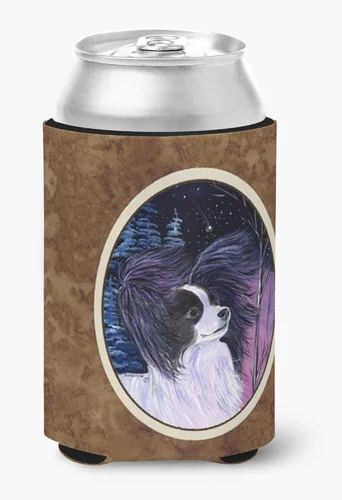 Vista 108 de Caroline's Treasures SS8447CC Starry Night English Bulldog - Enfriador para latas o botellas, lavable, funda plegable con aislamiento para bebidas