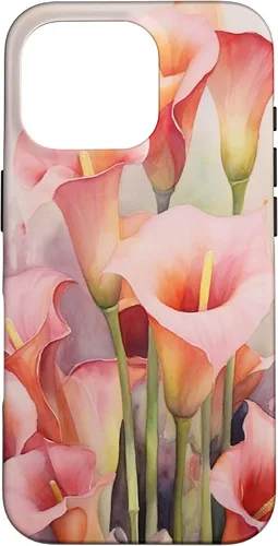 Vista 20 de Carcasa para iPhone 17 con diseño de flores de lirios de cala