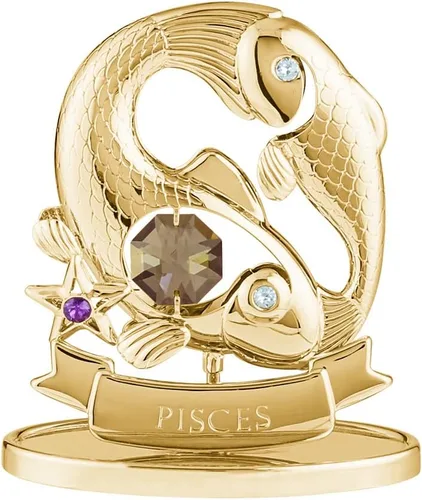 Vista 14 de CRYSTOCRAFT Regalo de sagitario, adorno de constelación con cristal austriaco, adorno de cristal de signo del zodiaco, colección de decoración