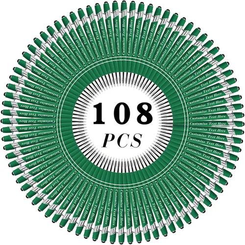 Vista 58 de Bolígrafos personalizados a granel con punta de lápiz capacitivo, 12 bolígrafos personalizados con logotipo de mensaje con nombre, bolígrafos