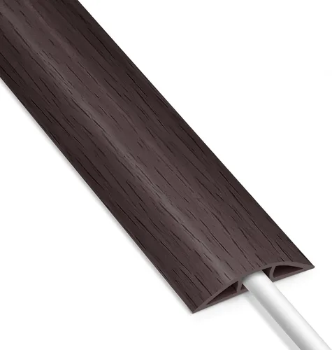 Vista 8 de Cubierta de cable de 4 pies, cubierta de cable beige para el suelo, cubierta de cable de extensión para cable de alimentación, organizador de cables