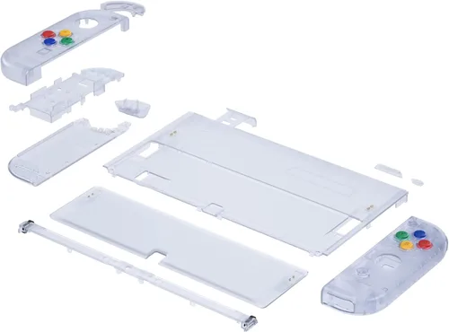 Vista 29 de eXtremeRate DIY Full Set Shell for Nintendo Switch OLED, Replacement Console Back Plate & Kickstand, Custom NS Controller Housing with Full Set