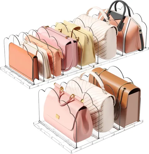 Vista 10 de Lifewit Organizador de Bolsos para Armario, Organizador Transparente de Almacenamiento de Bolsos, Soporte Ajustable para Bolsos para Organización