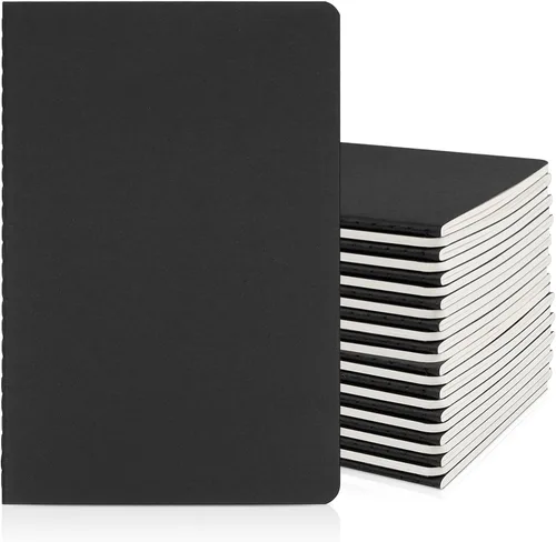 Vista 14 de EUSOAR Cuaderno de viaje, tamaño A5, paquete de 12 cuadernos de 5.5 x 8.2 pulgadas, cuaderno de dibujo con tapa suave, cuaderno de dibujo, cuaderno