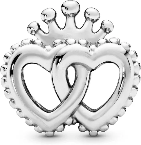 Vista 2 de PANDORA Jewelry United Regal Hearts - Dije de plata de ley, Metal