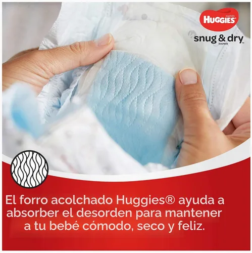 Vista 4 de Huggies Snug & Dry Pañales para bebé, talla 4, 148