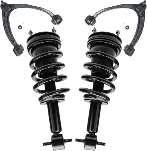 Vista 154 de Detroit Axle - 4 piezas de brazos de control traseros para Ford C-Max, Focus, Mazda 3 5, Volvo C30, C70, S40, V50, 4 brazos de control superiores e