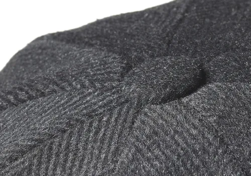 Vista 2 de Gorra plana para hombre, 8 piezas, estilo Newsboy, lana