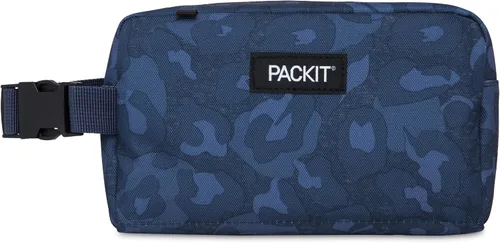 Vista 17 de PackIt Caja de aperitivos congelable, color negro, fabricada con tecnología EcoFreeze, plegable, reutilizable, cierre de cremallera con asa