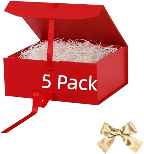 Vista 65 de GoooodGift Caja de regalo grande azul, 1 paquete de 13.5 x 11 x 5.3 pulgadas, caja de regalo de lujo para regalos con tapa de cierre magnético