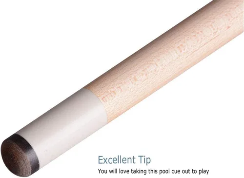 Vista 7 de Kit de palo de billar con punta de 13 mm y diseño ergonómico de 58 pulgadas, palo de arce canadiense con estuche duro 13mm Tip