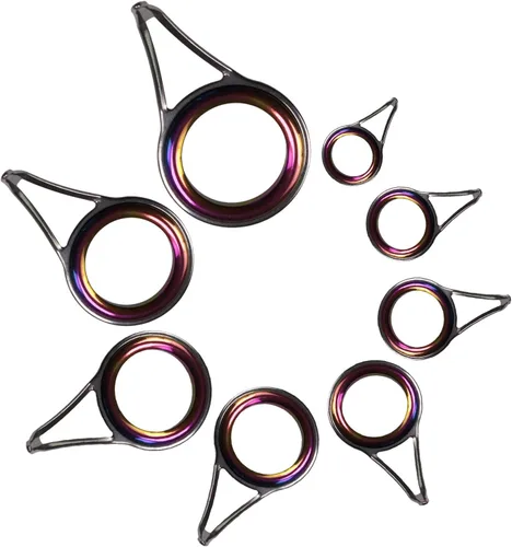 Vista 5 de QualyQualy Fishing Rod Tip Repair Kit - 40/75pcs Stainless Steel Ceramic Ring Rod Tip Guide Replacement