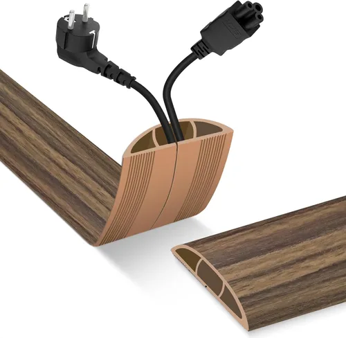 Vista 15 de Cubierta para cable de piso, protector de cable, 0.63 pulgadas de ancho x 0.31 pulgadas de alto, cubierta de alambre para cables de extensión