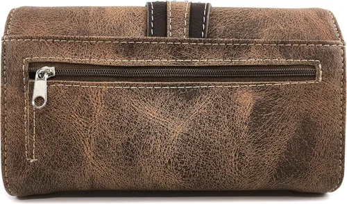 Vista 4 de Justin West Gleaming Laser Cut Rhinestone hebilla tachonado oculta llevar bolso bolso