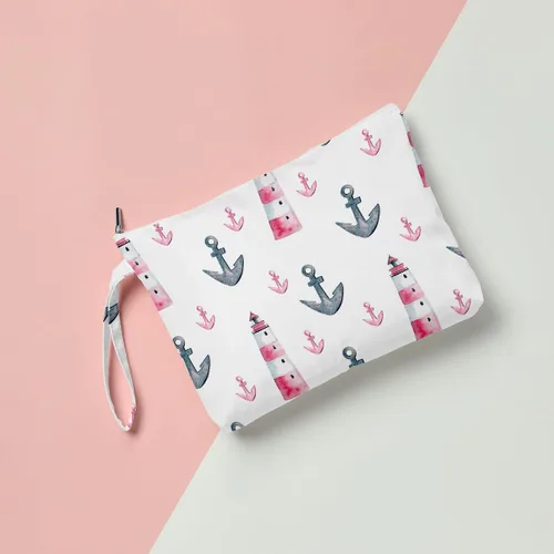 Vista 4 de Fokongna Bolsa de Maquillaje de Viaje - Bolsa Húmeda y Seca para Traje de Baño, Pañales de Playa y Alberca, Ropa Sucia de Yoga y Gimnasio - Bolsa
