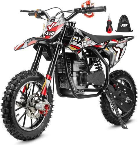Vista 13 de FRP FX40 - Bicicleta de motocross a gas para adolescentes, 40 cc, 4 tiempos Púrpura