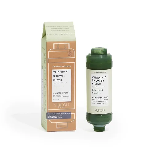 Vista 14 de VOESH Filtro de ducha con vitamina C, Blossom Bliss, aromaterapia de ducha, purificador de agua, suavizante de agua, probióticos veganos, cabezal
