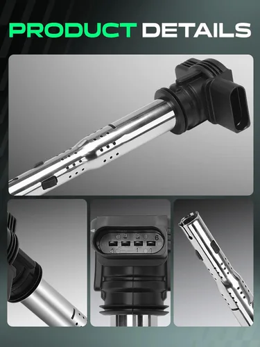Vista 9 de YHTAUTO Juego de 5 bobinas de encendido de repuesto para Volkswagen Jetta 2005-2014, Passat 2012-2015, Golf 2010-2014, Beetle 2006-2014, Rabbit
