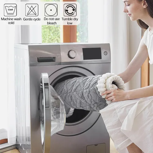 Vista 8 de Fundas de sofá lavables para perros, fundas gruesas para sofá, protector de sofá, a cuadros, antideslizante, divertidas, mullidas, aptas