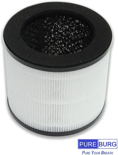 Vista 4 de PUREBURG Filtros de repuesto AF1 compatibles con purificadores de aire BLACK+DECKER BAPT01 y BAPT02, paquete de 2 unidades H13 HEPA de 3 etapas