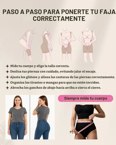 Vista 8 de SHAPE CONCEPT 387 Fajas Colombianas Moldeadoras Tummy Control Shapewear Mangas Beige