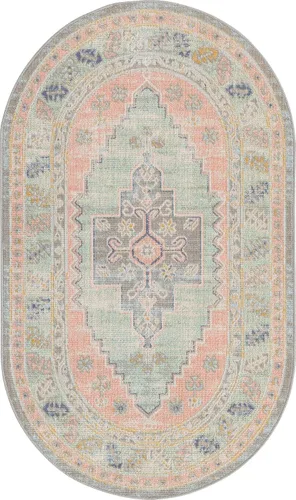 Vista 27 de Unique Loom Whitney Collection - Alfombra rectangular de 2 pies 2 pulgadas x 3 pies 1 pulgadas, color azul francés/beige)
