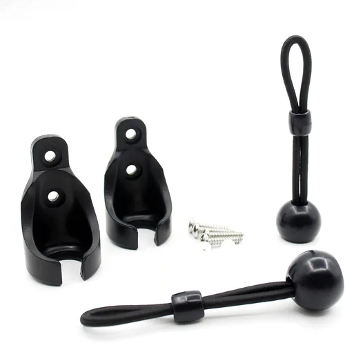 Vista 6 de Kit de bungee para persianas enrollables, para interiores y exteriores (negro)