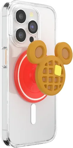 Vista 23 de PopSockets Agarre adhesivo para teléfono, soporte, soporte para teléfono, Disney - Mickey Cobweb