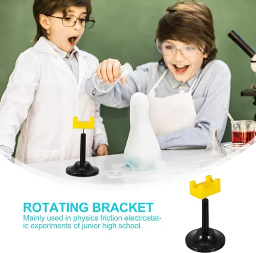 Vista 7 de FAVOMOTO Soporte giratorio para experimentos electrostáticos, herramienta de enseñanza de física, suministro de experimento estático para escuela