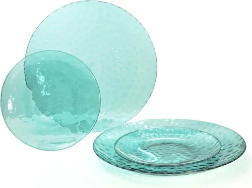 Vista 11 de Ocasiones" Paquete de 50 platos (25 invitados) - Juego de platos de plástico desechables para fiestas de boda pesados, cena de 25 x 10 pulgadas +