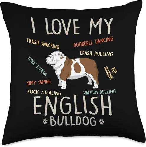 Vista 5 de Cojín de regalo para perro inglés, 16.0 x 16.0 in, multicolor