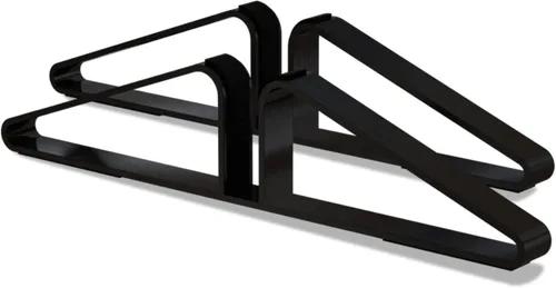 Vista 7 de PUPETPO Pies de soporte para puerta para mascotas (versión actualizada), juego de 2 pies de soporte de metal para puerta para mascotas para puertas