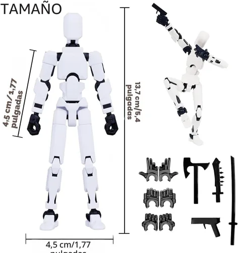 Vista 4 de Rugwun Titan 13 Figuras de acción, multiarticulado Lucky Robot 13 figura
