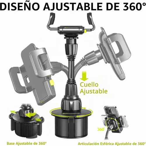 Vista 5 de Bracketron TripGrip - Soporte para teléfono de coche con base expandible