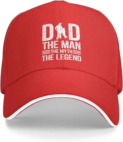 Vista 2 de QIZYOQA Dad The Man The Myth The Legend Baseball Cap for Men Women Adjustable Funny Dad Hat