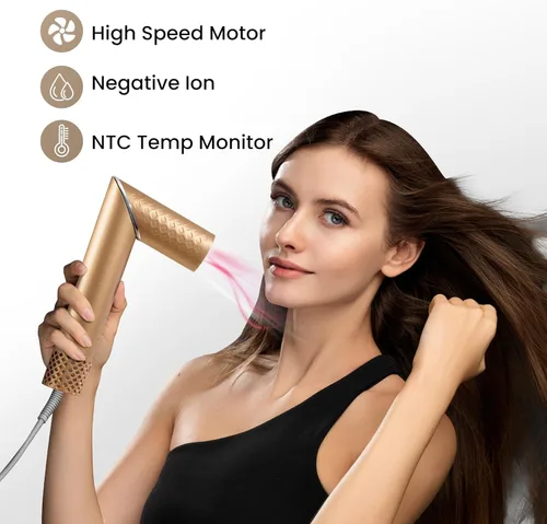 Vista 5 de GLAMUP Rizador de aire flexible 5 en 1 – Secador avanzado de alta velocidad, estilizador mágico con agarre apretado, herramienta de viaje de secado