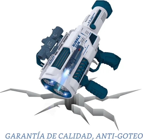 Vista 7 de Pistola de burbujas automática Gatling, que produce miles de burbujas por minuto, adecuada para niños y adultos y perfecta para fiestas