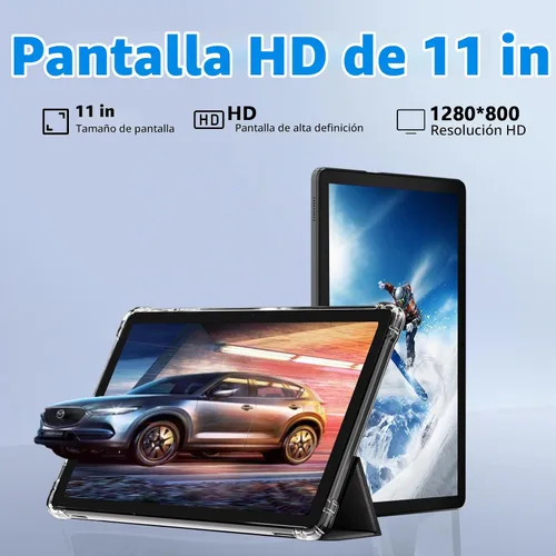 Vista 3 de Tableta de 11 pulgadas 2 en 1, 18GB + 128GB, Tableta Android 15, 1TB Expandible, Cámara de 13MP, Procesador Octa-Core 5G WiFi Batería de 8000MAH