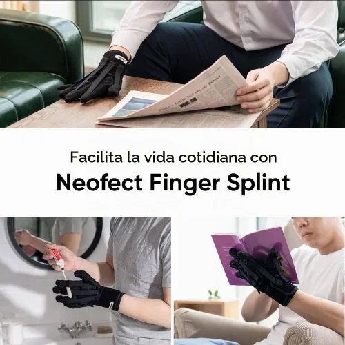 Vista 5 de Neofect Férula para dedos espásticos para dedos espásticos, equipo de recuperación de accidente cerebrovascular, ejercitador de dedos, fortalecedor