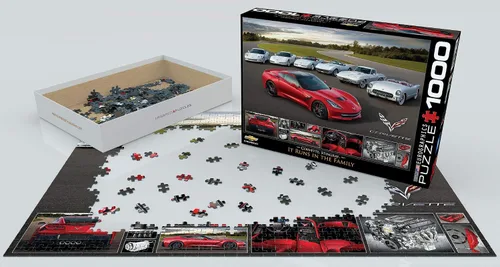 Vista 3 de EuroGraphics Corvette Singray: It Runs in the Family Puzzle (1000 piezas)