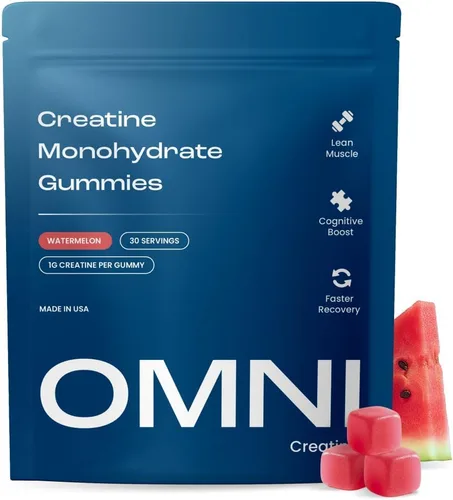 Vista 9 de Gomitas de monohidrato de creatina – Apoya el crecimiento muscular, la recuperación y la función cerebral – Conveniente y fácil de tomar – Gran