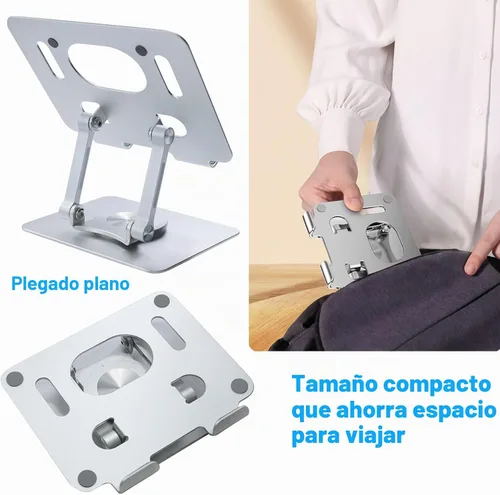 Vista 2 de DCHAV Soporte plegable y ajustable para tableta de dibujo para escritorio, soporte para iPad, elevador de computadora portátil, mesa elevada