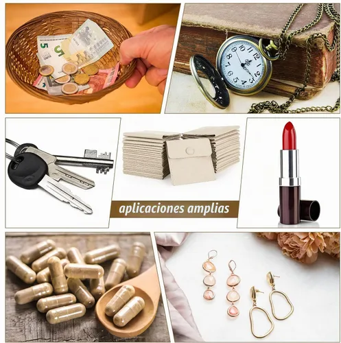 Vista 7 de Paquete de 120 bolsas de microfibra para joyas con paño de limpieza de 3.2 x 3.2 pulgadas, bolsa de embalaje de joyas con bolsas de botón a presión