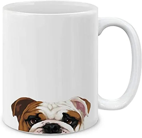Vista 4 de MUGBREW Akita Inu Puppy Dog - Taza de café de cerámica, 11 onzas