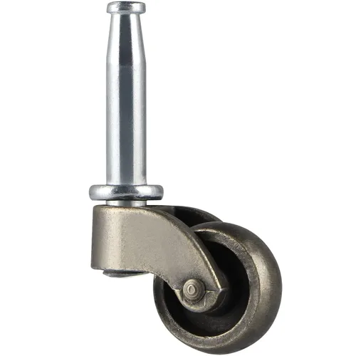 Vista 2 de Skelang Rueda giratoria de 1 pulgada, rueda de aleación de zinc con enchufe, repuesto de rueda giratoria para mesa de café, cómoda, mesita de noche