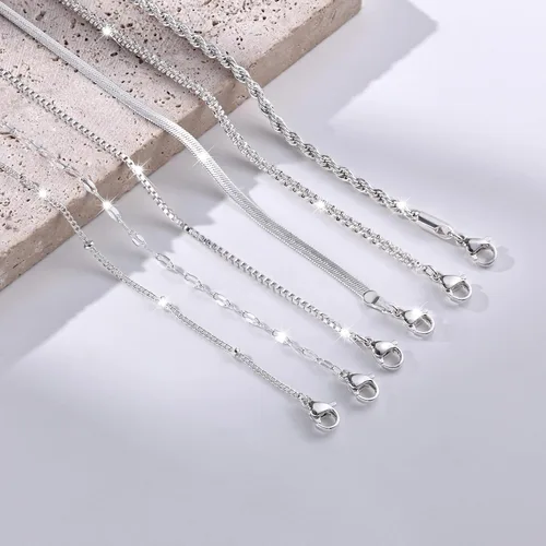 Vista 7 de Pulseras de oro para mujer, pulsera de oro de 14 quilates y plata para mujer, pulseras delicadas para mujer, a la moda, impermeables, juego