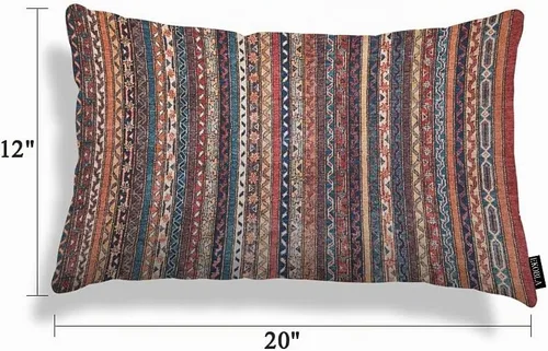 Vista 5 de EKOBLA Funda de almohada cuadrada de 12 x 20 pulgadas Multi-bs01
